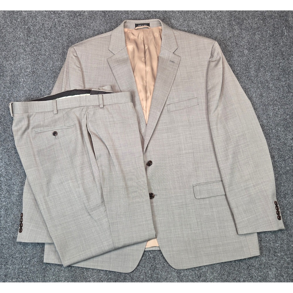 LRL Ralph Lauren Wool Suit Mens 48R Blazer 40x29 Trousers Gray